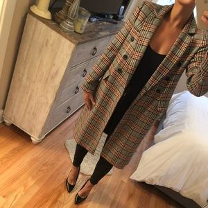 Plaid Coat from Zara